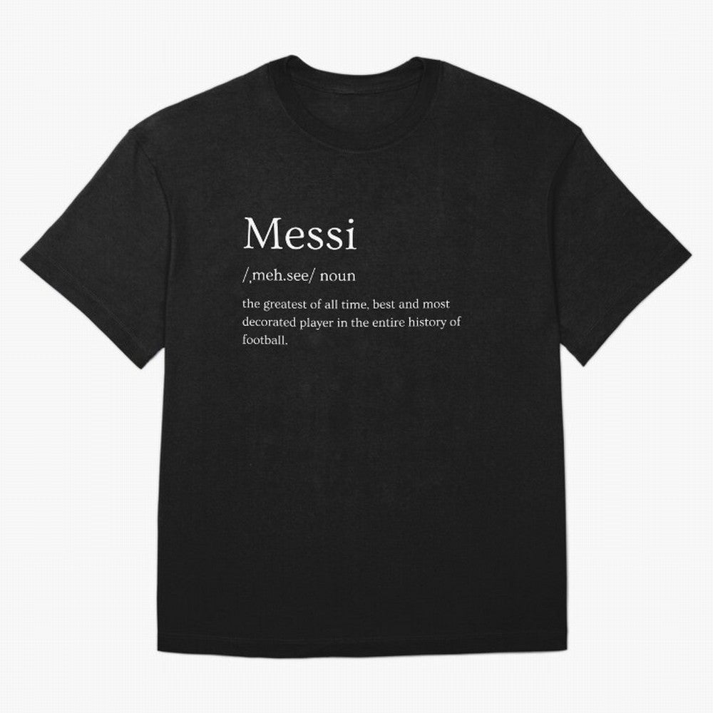 Definition of Messi Classic T-Shirt Keep Football History Alive during the FIFA World Cup 2026 USA Canada Mexico Journey through Neymar Highlights, France and Portugal Pride, Tournament Hype, Historic Matchups, Family Viewing Parties and Global