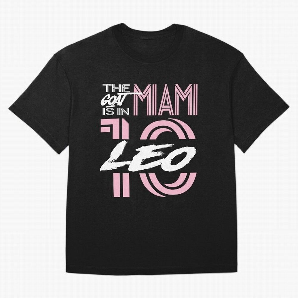 Leo the Goat Is In Miami Classic T-Shirt Bring Supporter Culture to Match Day Hype around FIFA World Cup 2026 USA Canada Mexico, Neymar, Netherlands, Championship Spirit, Famous Goals, Roaring Crowds and International Football Unity; Perfect for