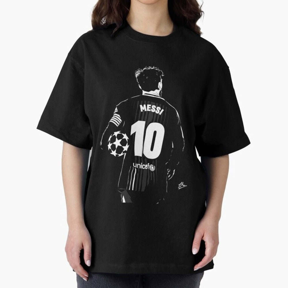Lionel Messi Oversized T-Shirt Remember FIFA World Cup 2026 USA Canada Mexico Spirit, Centered on England and Germany, Haaland and Mbappe, Champion Mindset, Group Stage Buzz, Knockout Tension and Passionate Fan Culture; Perfect for People Who Love