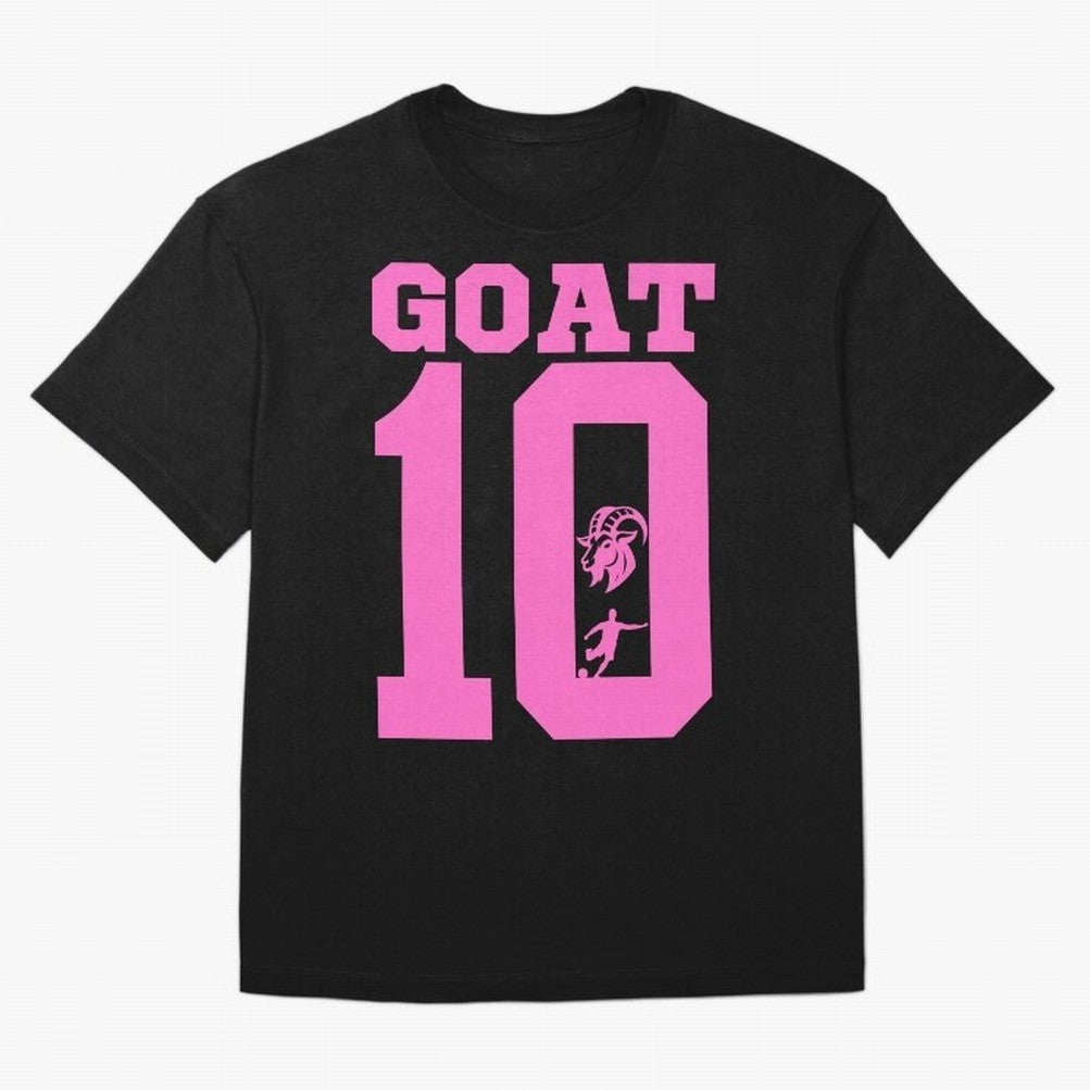 Miami Champions The Goat 10 Oversized T-Shirt Feel International Energy from Global Football Passion for FIFA World Cup 2026, Filled with CR7, France, Football Passion, Legendary Performances, Festival Vibes and Supporter Community; Perfect for