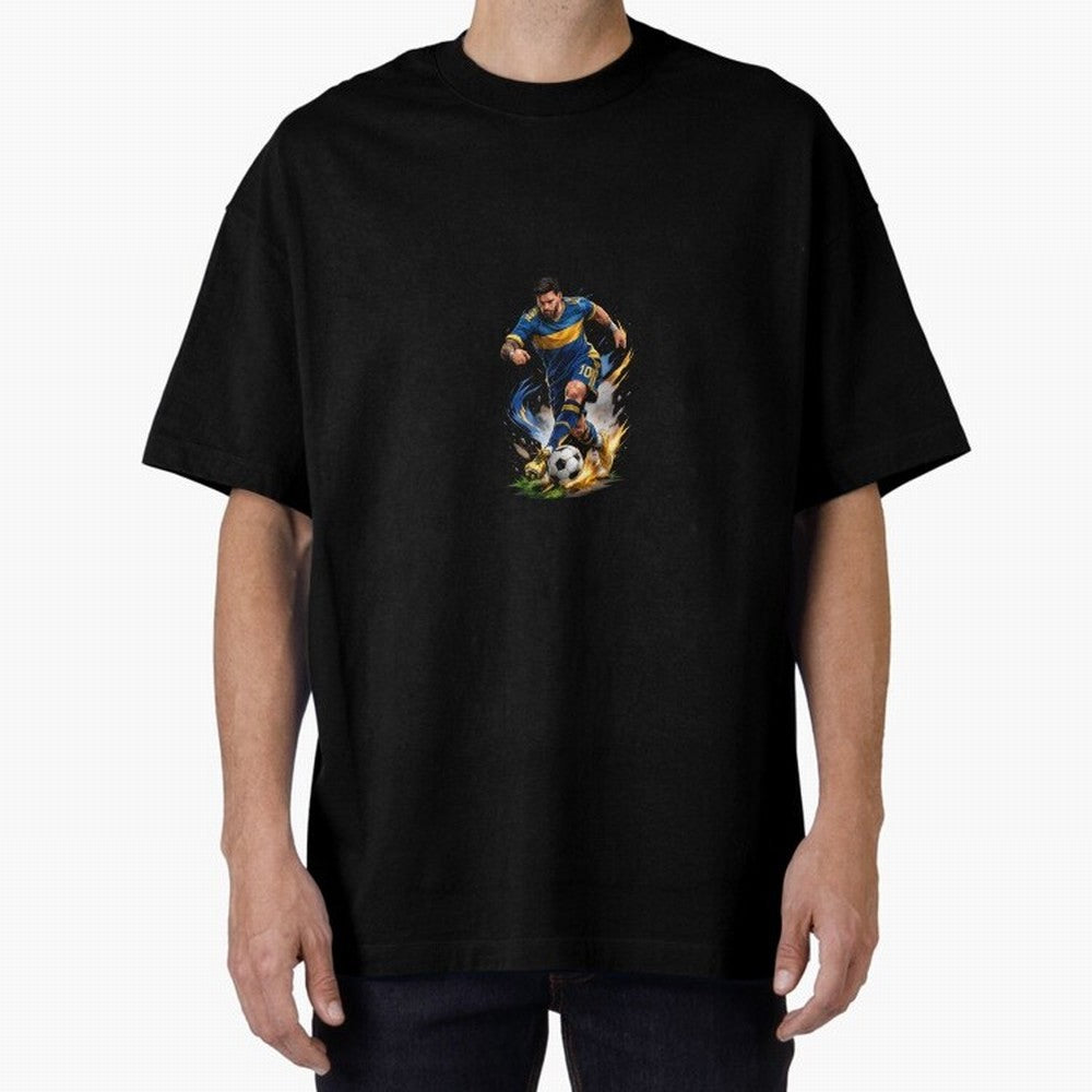 The Great Footballer Oversized T-Shirt Celebrate the Stars of FIFA World Cup 2026 Group Stage Spirit, Filled with Brazil, Portugal and Argentina, Messi, Neymar and Mbappe, Tournament Hype, Historic Matchups, Family Viewing Parties and Global Sports