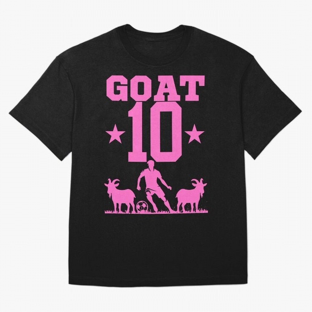The Goat 10 Miami Champion Classic T-Shirt Represent the Passion of Match Day Hype around FIFA World Cup 2026 USA Canada Mexico, Messi, Spain, Football Passion, Legendary Performances, Festival Vibes and Supporter Community; Ideal for Passionate