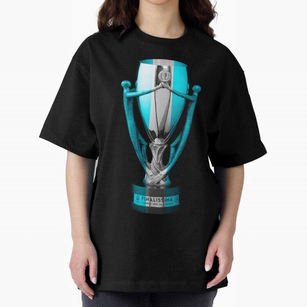 Final 2022 Oversized T-Shirt Bring Stadium Energy to Global Football Passion for FIFA World Cup 2026 Group Stage, Driven by CR7 and Messi, Portugal, Spain and Germany, Stadium Memories, Football Loyalty, International Chants and Championship