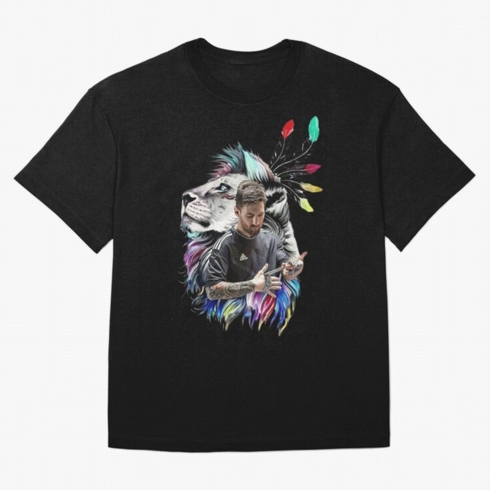 Lionel Messi Classic T-Shirt Bring a Vintage Feel to Match Day Hype around FIFA World Cup 2026 Group Stage, Mbappe, France, Championship Spirit, Famous Goals, Roaring Crowds and International Football Unity; Great for Supporters Who Love Legendary