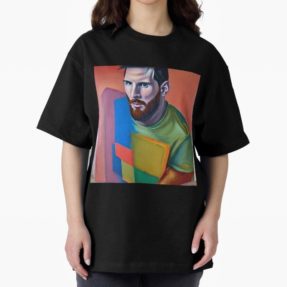 Lionel Oversized T-Shirt Bring World Football Passion into Global Football Passion for FIFA World Cup 2026 USA Canada Mexico, Centered on Mbappe, France and Portugal, Football Passion, Legendary Performances, Festival Vibes and Supporter Community;