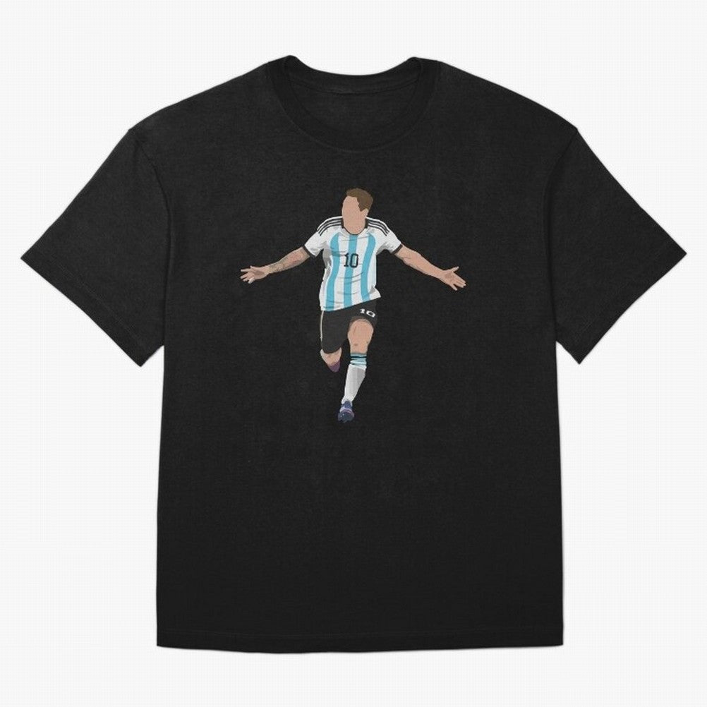 Messi Goal World Cup 2022 Oversized T-Shirt Follow the Final Road of FIFA World Cup 2026 with CR7, Argentina, France and Brazil Energy, Classic Soccer Heritage, Championship Pressure, Fan Loyalty and International Pride; Great for Watch Parties,