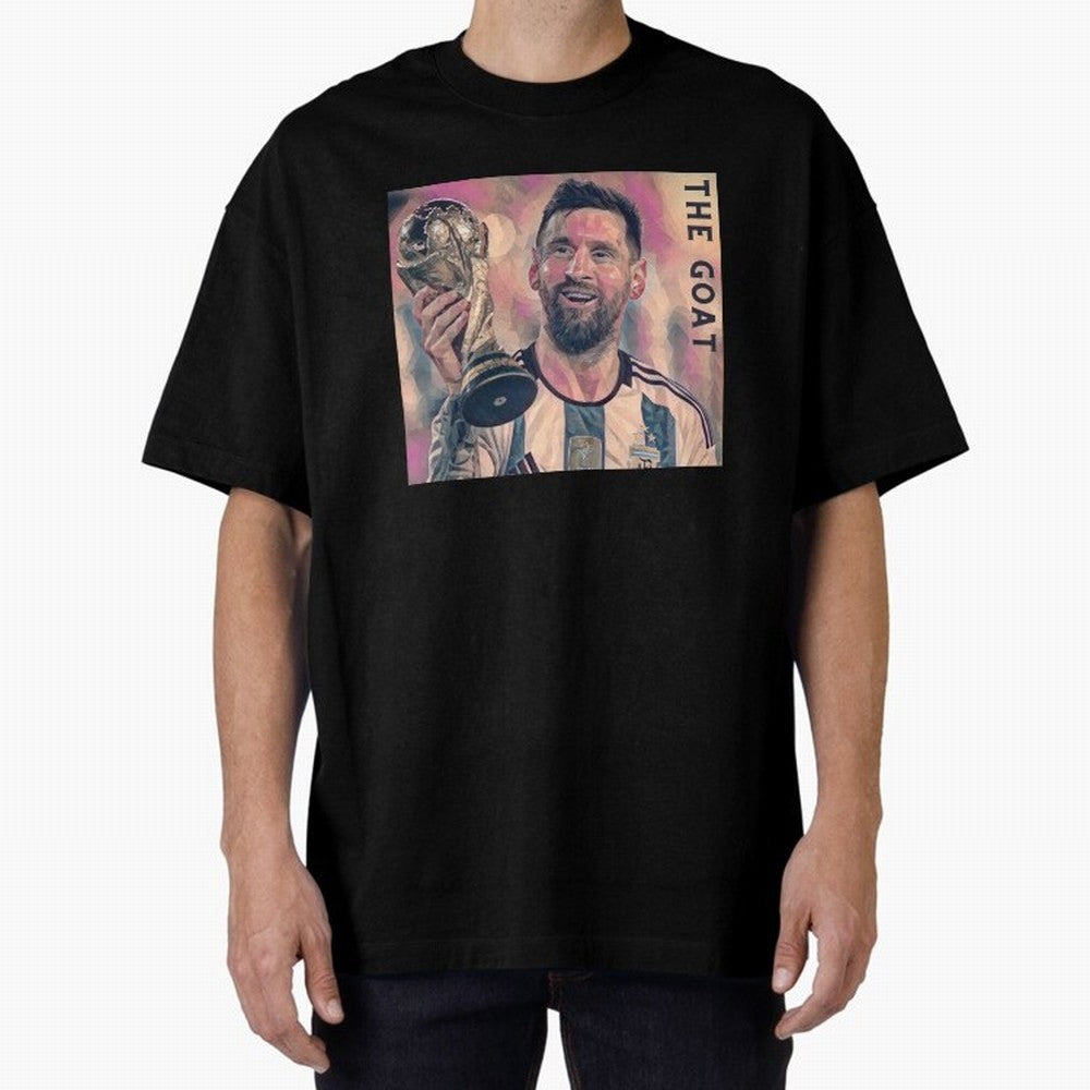 Messi T-Shirt Oversized T-Shirt Represent the Passion of Match Day Hype around FIFA World Cup 2026 USA Canada Mexico, Haaland, Brazil, Classic Soccer Heritage, Championship Pressure, Fan Loyalty and International Pride; Created for Match Day