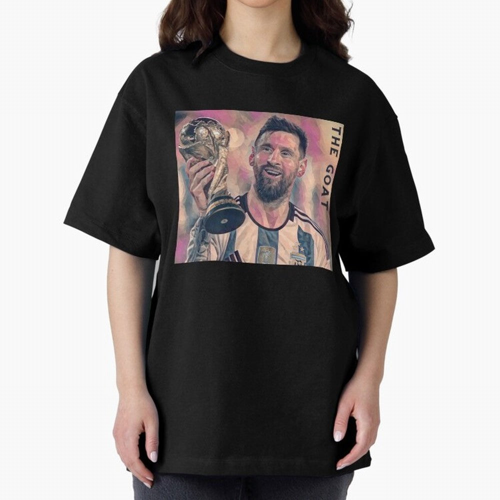 Messi T-Shirt Oversized T-Shirt Represent the Passion of Match Day Hype around FIFA World Cup 2026 USA Canada Mexico, Haaland, Brazil, Classic Soccer Heritage, Championship Pressure, Fan Loyalty and International Pride; Created for Match Day