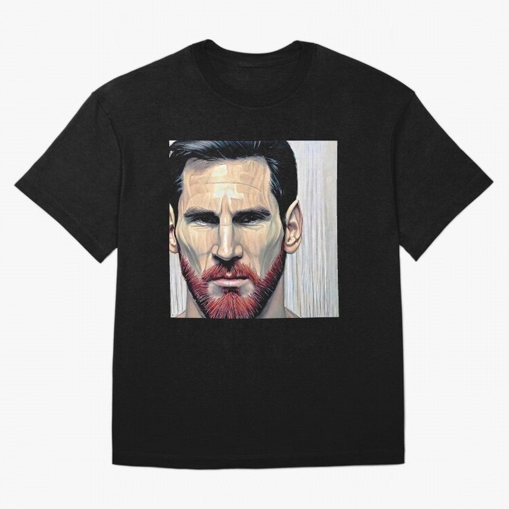 Cartoon-like Messi Oversized T-Shirt Carry the FIFA World Cup 2026 USA Canada Mexico Journey through Neymar Highlights, Argentina Pride, Worldwide Fan Energy, Dramatic Goals, Stadium Lights and Championship Celebrations; Ideal for Football Dads,