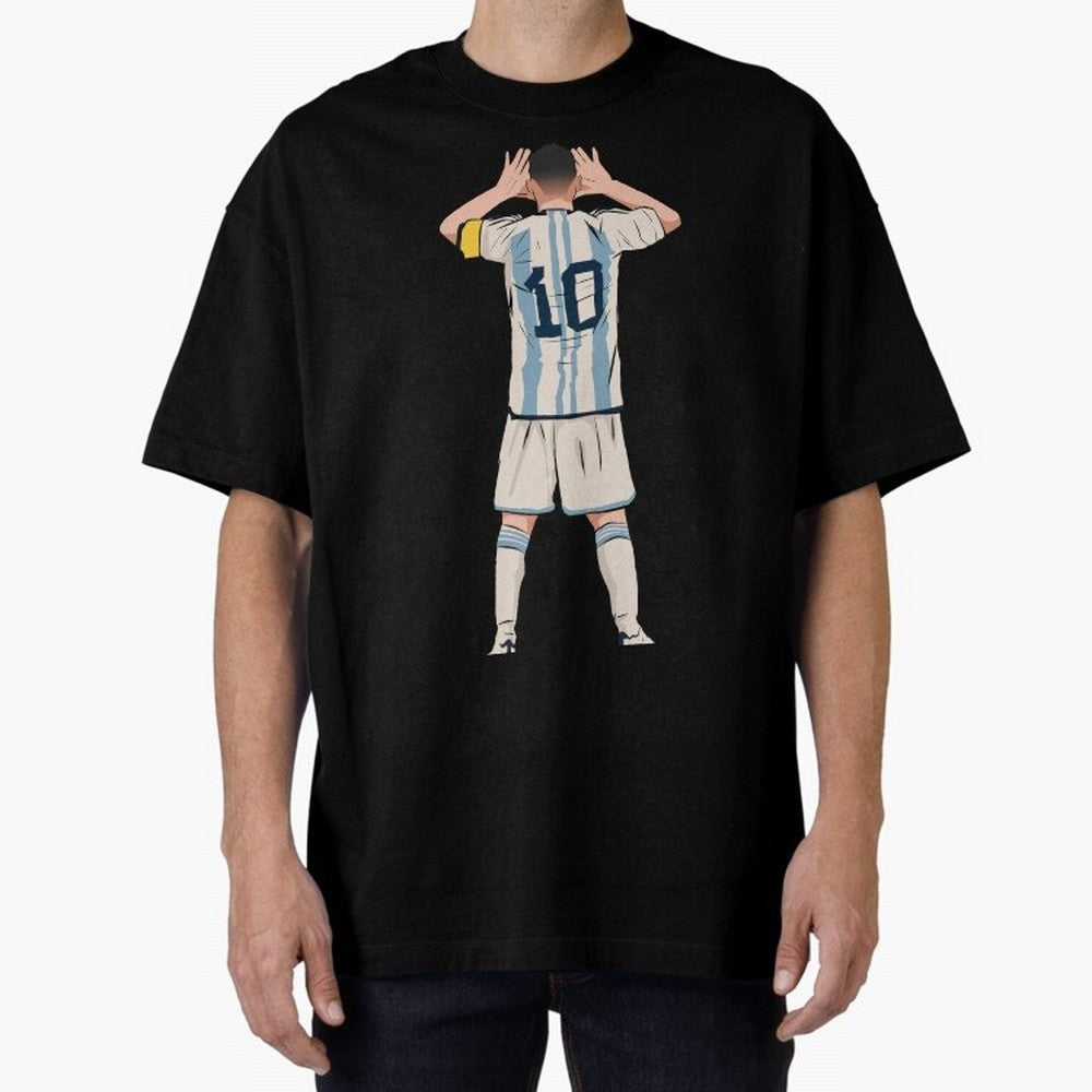 Lionel Messi Oversized T-Shirt Celebrate the Stars of FIFA World Cup 2026 Group Stage for Fans of CR7 and Brazil, Portugal and Argentina, Bringing Football History, Final Match Energy, Crowd Noise and Once in a Lifetime Moments; Ideal for Fans Who