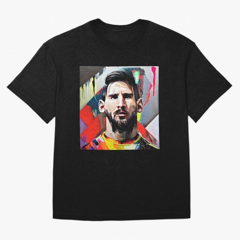 Billboard with Messi Boxy T-Shirt Celebrate Rivalries and Pride in Match Day Hype around FIFA World Cup 2026 Group Stage, Mbappe and Neymar, Brazil, Sports Nostalgia, International Competition, Famous Players and Unforgettable Victories; Ideal for