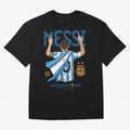 The King Leo Messi Legend Oversized T-Shirt Celebrate Every Goal in Match Day Hype around FIFA World Cup 2026 USA Canada Mexico, Messi, Neymar and Mbappe, Spain and Netherlands, Supporter Pride, Iconic Celebrations, Legendary Names and Global Match