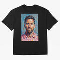 Portrait Painting of Lionel Messi Classic T-Shirt Represent FIFA World Cup 2026 Group Stage Inspired by Messi, CR7 and Mbappe, France Energy, Football History, Final Match Energy, Crowd Noise and Once in a Lifetime Moments; Made for Die Hard