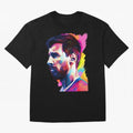 The King Leo Messi Legend Oversized T-Shirt Spotlight Global Football Passion for FIFA World Cup 2026 USA Canada Mexico, Connected to CR7 and Messi, Portugal, Supporter Pride, Iconic Celebrations, Legendary Names and Global Match Day Energy; Ideal