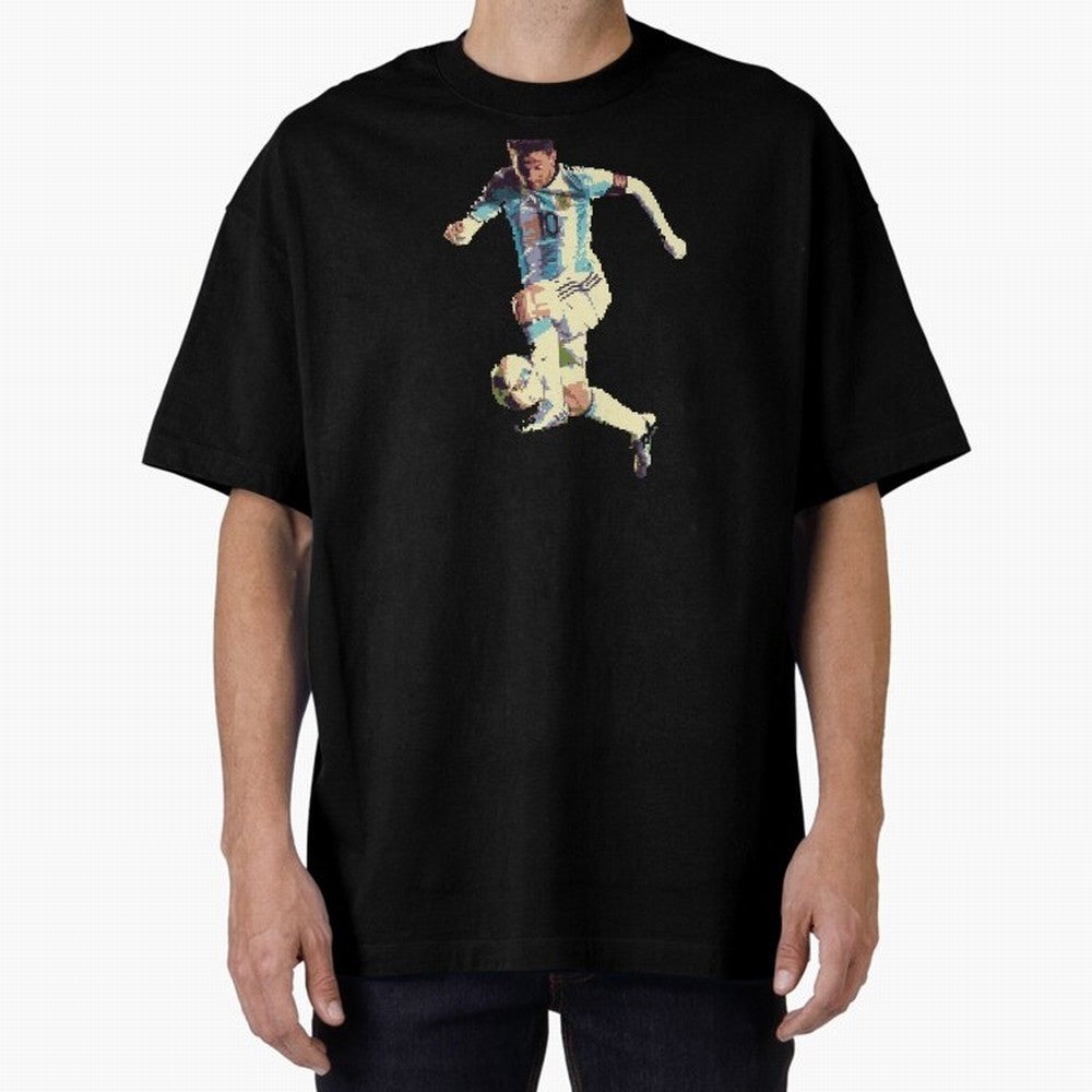 Lionel Messi Oversized T-Shirt Mark FIFA World Cup 2026 USA Canada Mexico Spirit, Driven by Argentina, Cristiano Ronaldo, Soccer Culture, Superstar Moments, National Team Dreams and Competitive Fire; Ideal for Passionate Fans Who Love Underdog