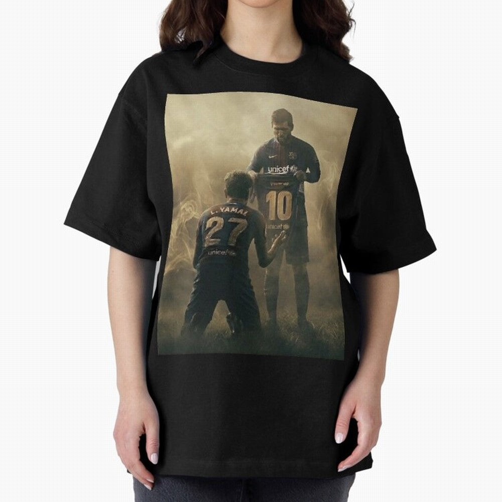 messi giving kamin yamal his shirt iconic design Classic T-Shirt Celebrate National Team Dreams in FIFA World Cup 2026 Group Stage for Fans of Neymar, Haaland and Cristiano Ronaldo and France and Portugal, Bringing Football Passion, Legendary