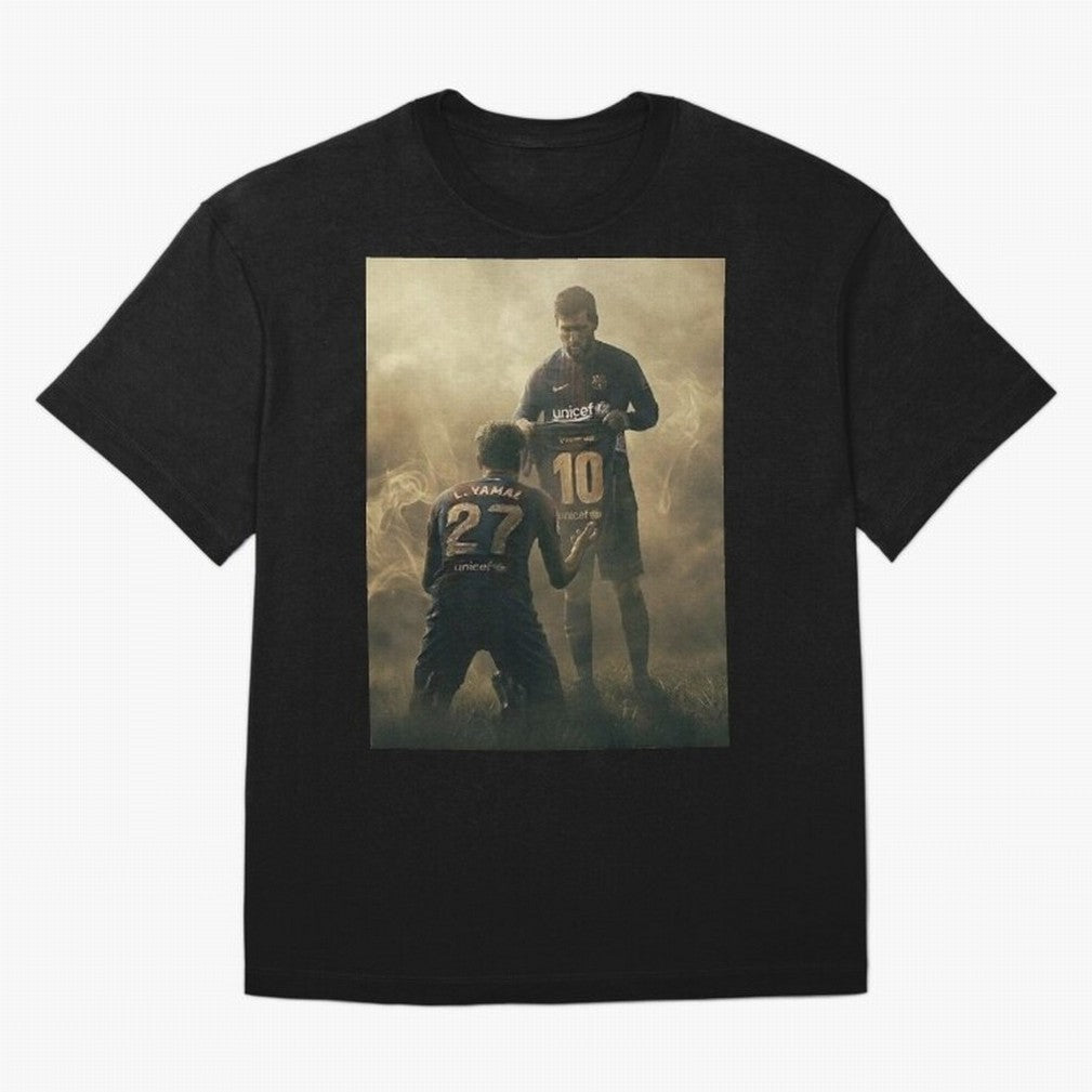 messi giving kamin yamal his shirt iconic design Classic T-Shirt Celebrate National Team Dreams in FIFA World Cup 2026 Group Stage for Fans of Neymar, Haaland and Cristiano Ronaldo and France and Portugal, Bringing Football Passion, Legendary