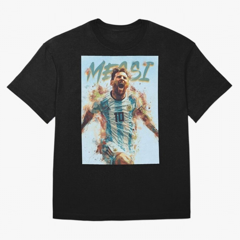 MiaMessi Premium Oversized T-Shirt Stand Proud for Global Football Passion for FIFA World Cup 2026 USA Canada Mexico, Featuring Mbappe and Neymar, Spain, Tournament Hype, Historic Matchups, Family Viewing Parties and Global Sports Pride; Ideal for