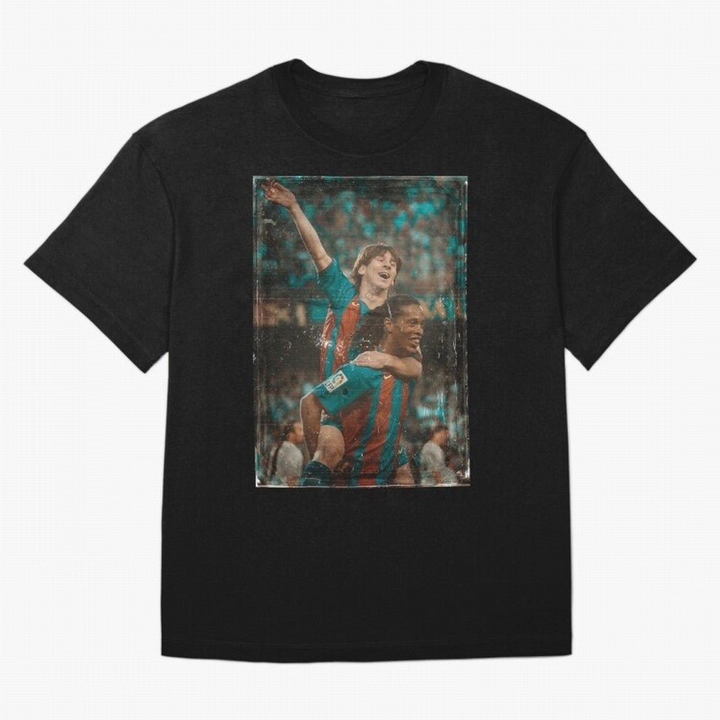 Messi and Ronaldinho Vintage Classic T-Shirt Celebrate Golden Goal Energy in FIFA World Cup 2026 for Fans of Messi, CR7 and Mbappe and Spain and Netherlands, Bringing Match Day Excitement, Supporter Culture, Golden Goals and Global Football