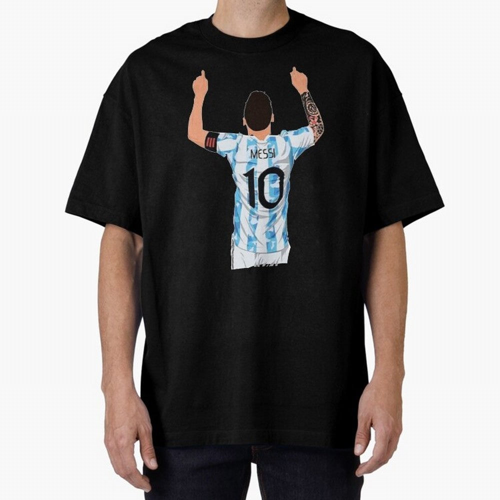 Lionel Messi Oversized T-Shirt Remember FIFA World Cup 2026 Group Stage for Fans of Messi, Neymar and Mbappe and Portugal, Spain and Germany, Bringing Football History, Final Match Energy, Crowd Noise and Once in a Lifetime Moments; Created for