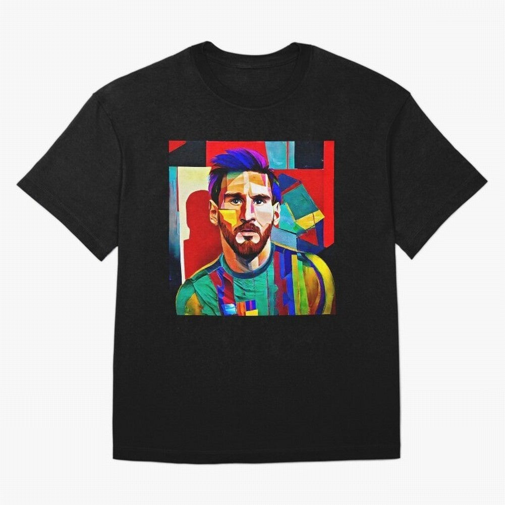 digital image of Messi Oversized T-Shirt Feel the Heartbeat of FIFA World Cup 2026 Group Stage for Fans of Haaland and England and Germany, Bringing Football Passion, Legendary Performances, Festival Vibes and Supporter Community; Created for Match