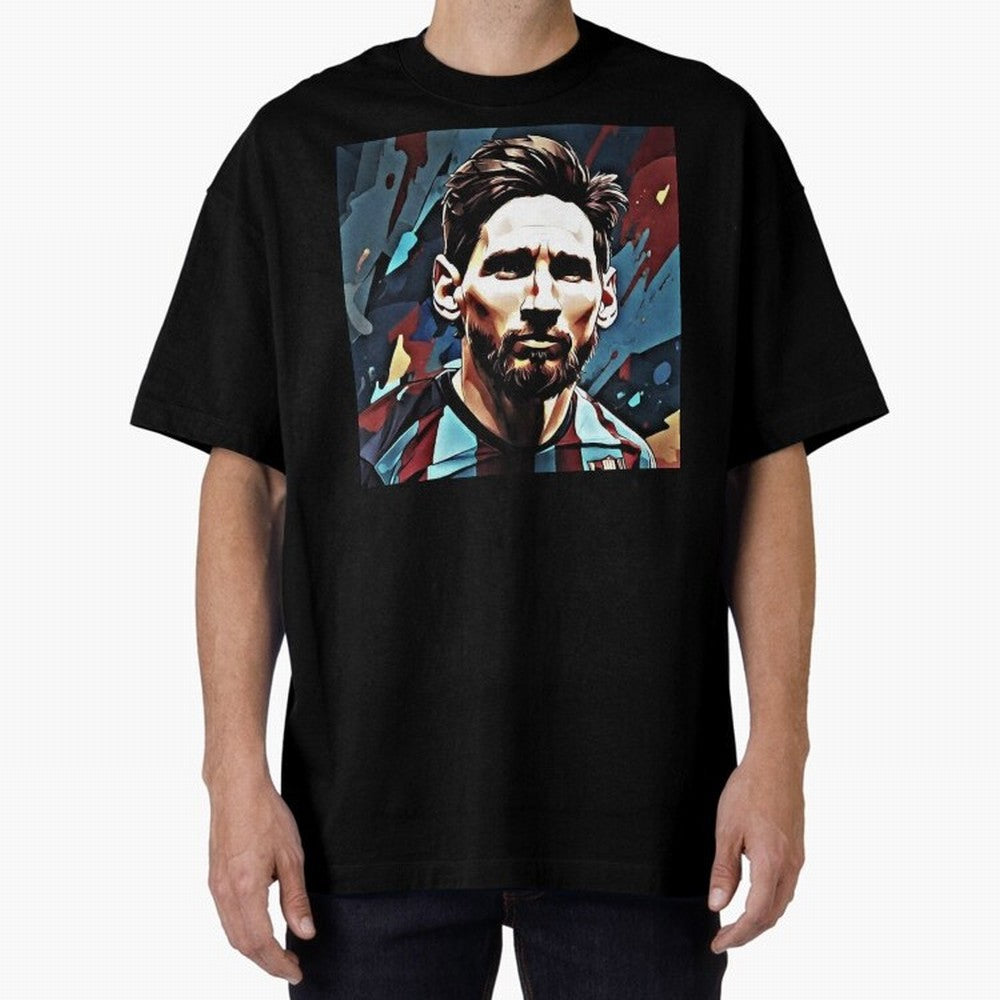 The King Leo Messi Legend Oversized T-Shirt Represent the Passion of the FIFA World Cup 2026 Group Stage Journey through CR7 and Messi Highlights, Brazil Pride, Worldwide Fan Energy, Dramatic Goals, Stadium Lights and Championship Celebrations;