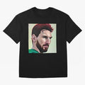 Painterly Messi Classic T-Shirt Stand Out with Spirit from the FIFA World Cup 2026 USA Canada Mexico Journey through Cristiano Ronaldo, Haaland and CR7 Highlights, Brazil, Portugal and Argentina Pride, Match Day Excitement, Supporter Culture,