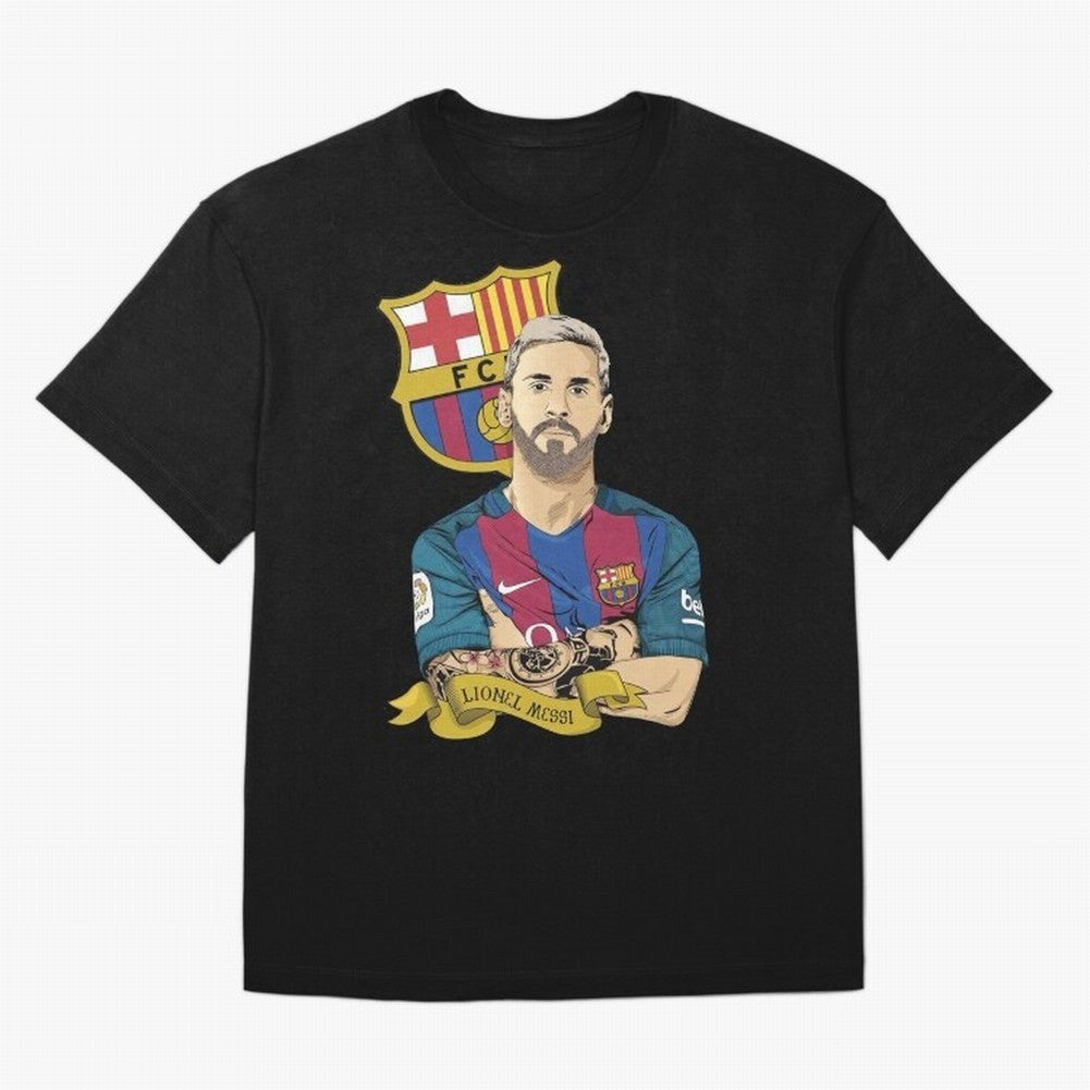Lionel Messi (Barcelona) artwork Classic T-Shirt Make Your Look Match Global Football Passion for FIFA World Cup 2026 USA Canada Mexico, Made for Messi and Cristiano Ronaldo, England, Champion Mindset, Group Stage Buzz, Knockout Tension and