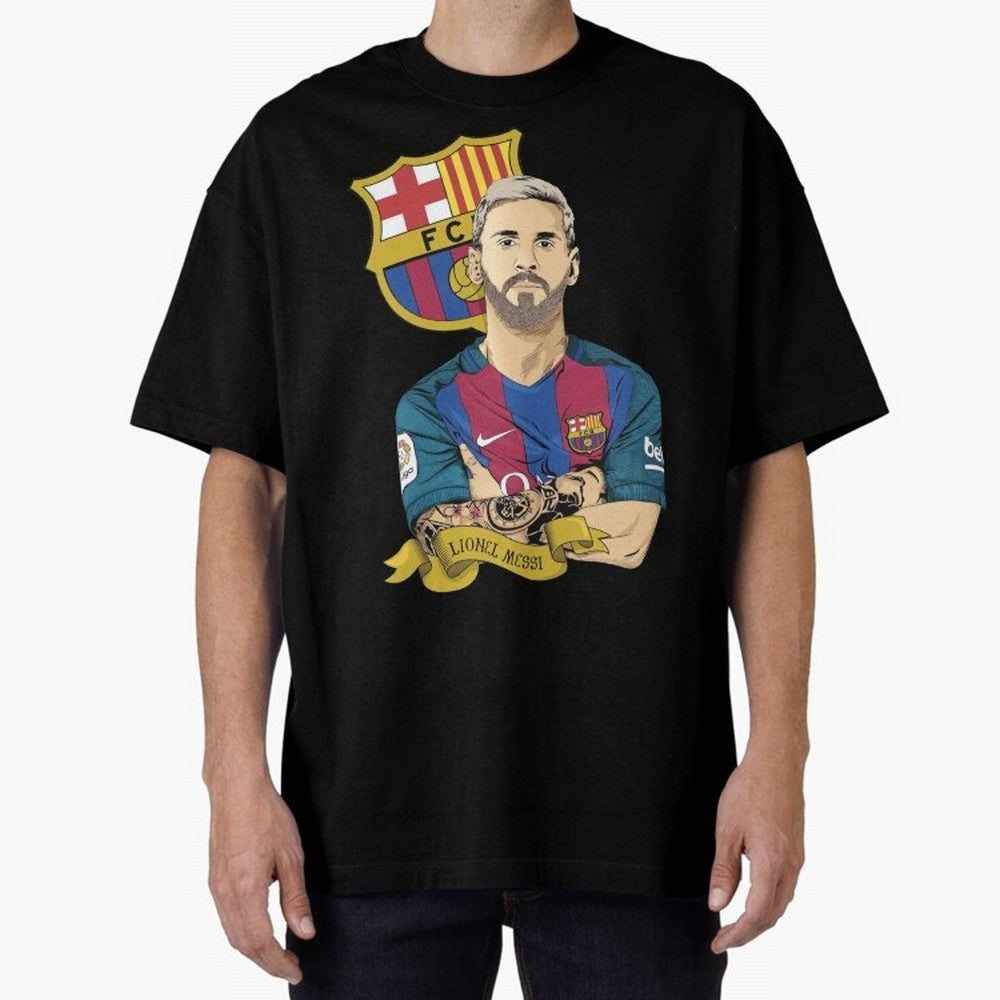 Lionel Messi (Barcelona) artwork Classic T-Shirt Make Your Look Match Global Football Passion for FIFA World Cup 2026 USA Canada Mexico, Made for Messi and Cristiano Ronaldo, England, Champion Mindset, Group Stage Buzz, Knockout Tension and