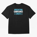Argentina Campeones 2024 Oversized T-Shirt Join Supporters Worldwide for FIFA World Cup 2026 Group Stage for Fans of Cristiano Ronaldo, Haaland and CR7 and Argentina and Brazil, Bringing Classic Soccer Heritage, Championship Pressure, Fan Loyalty