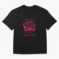 Luggage Barcelona Oversized T-Shirt Spotlight Match Day Hype around FIFA World Cup 2026, Messi, CR7 and Mbappe, England, Championship Spirit, Famous Goals, Roaring Crowds and International Football Unity; Created for Match Day Parties, Soccer