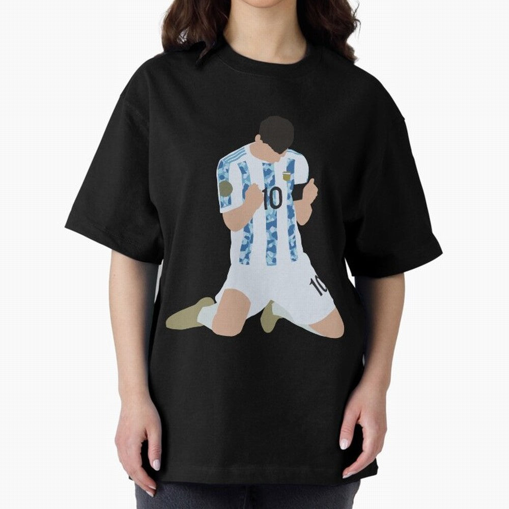 Messi Celebrates Argentina Victory Classic T-Shirt Celebrate Soccer Greatness during FIFA World Cup 2026 Celebrating Cristiano Ronaldo, Haaland and CR7, Argentina, France and Brazil Energy, Goal Celebration Energy, Supporter Heritage, Football