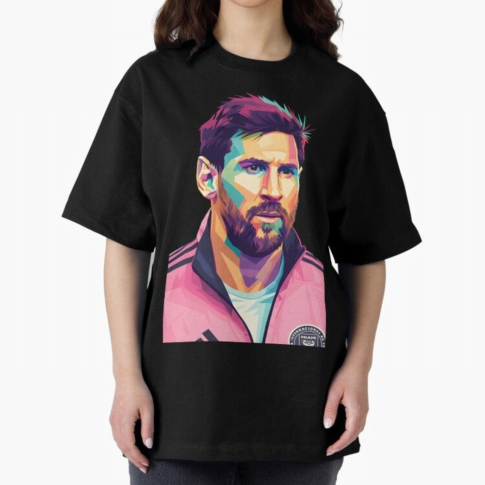 Messi wpap pop art Classic T-Shirt Show Championship Spirit for FIFA World Cup 2026 for Fans of Messi, CR7 and Mbappe and Brazil, Bringing Sports Nostalgia, International Competition, Famous Players and Unforgettable Victories; Perfect for Fans,