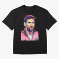 Messi wpap pop art Classic T-Shirt Show Championship Spirit for FIFA World Cup 2026 for Fans of Messi, CR7 and Mbappe and Brazil, Bringing Sports Nostalgia, International Competition, Famous Players and Unforgettable Victories; Perfect for Fans,