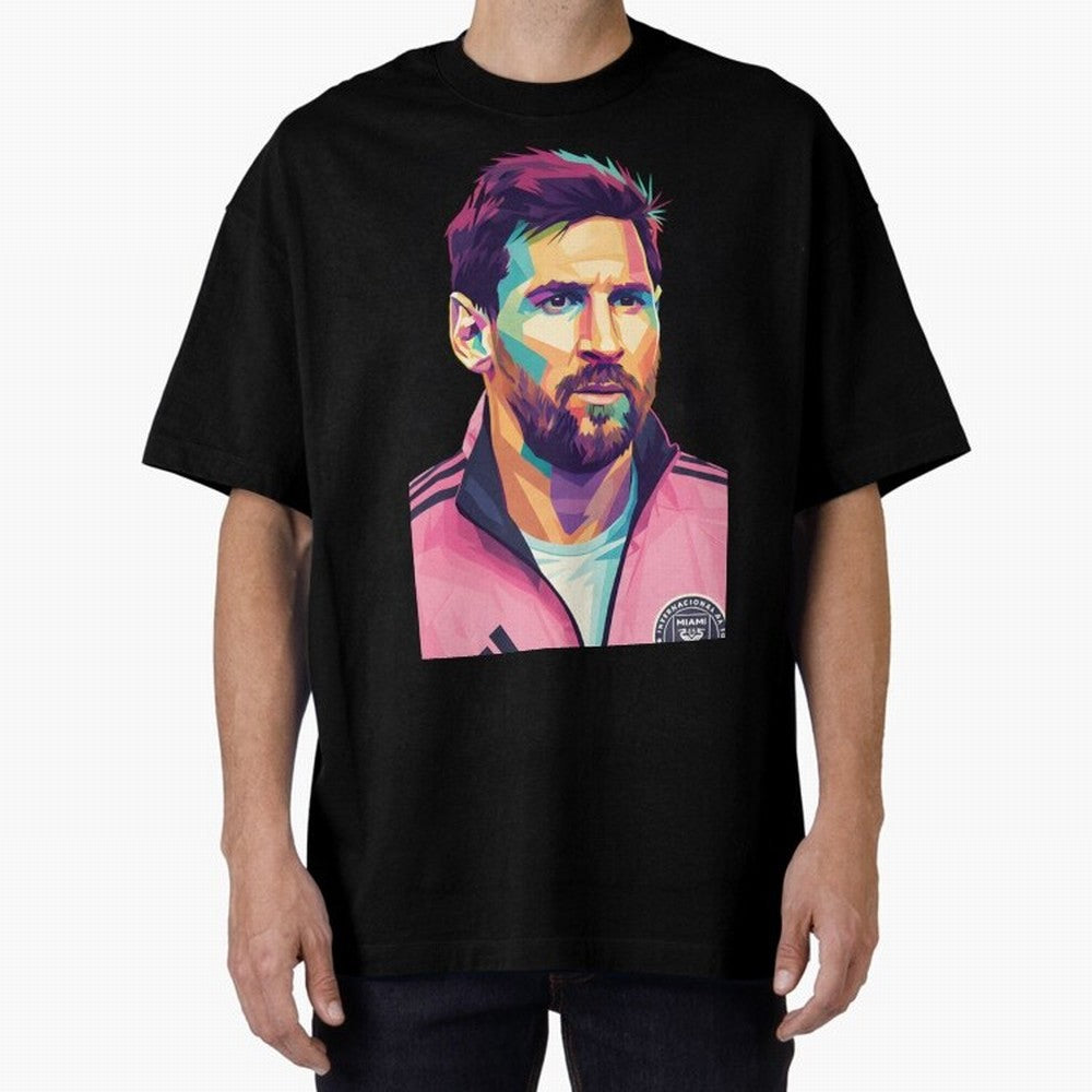 Messi wpap pop art Classic T-Shirt Show Championship Spirit for FIFA World Cup 2026 for Fans of Messi, CR7 and Mbappe and Brazil, Bringing Sports Nostalgia, International Competition, Famous Players and Unforgettable Victories; Perfect for Fans,