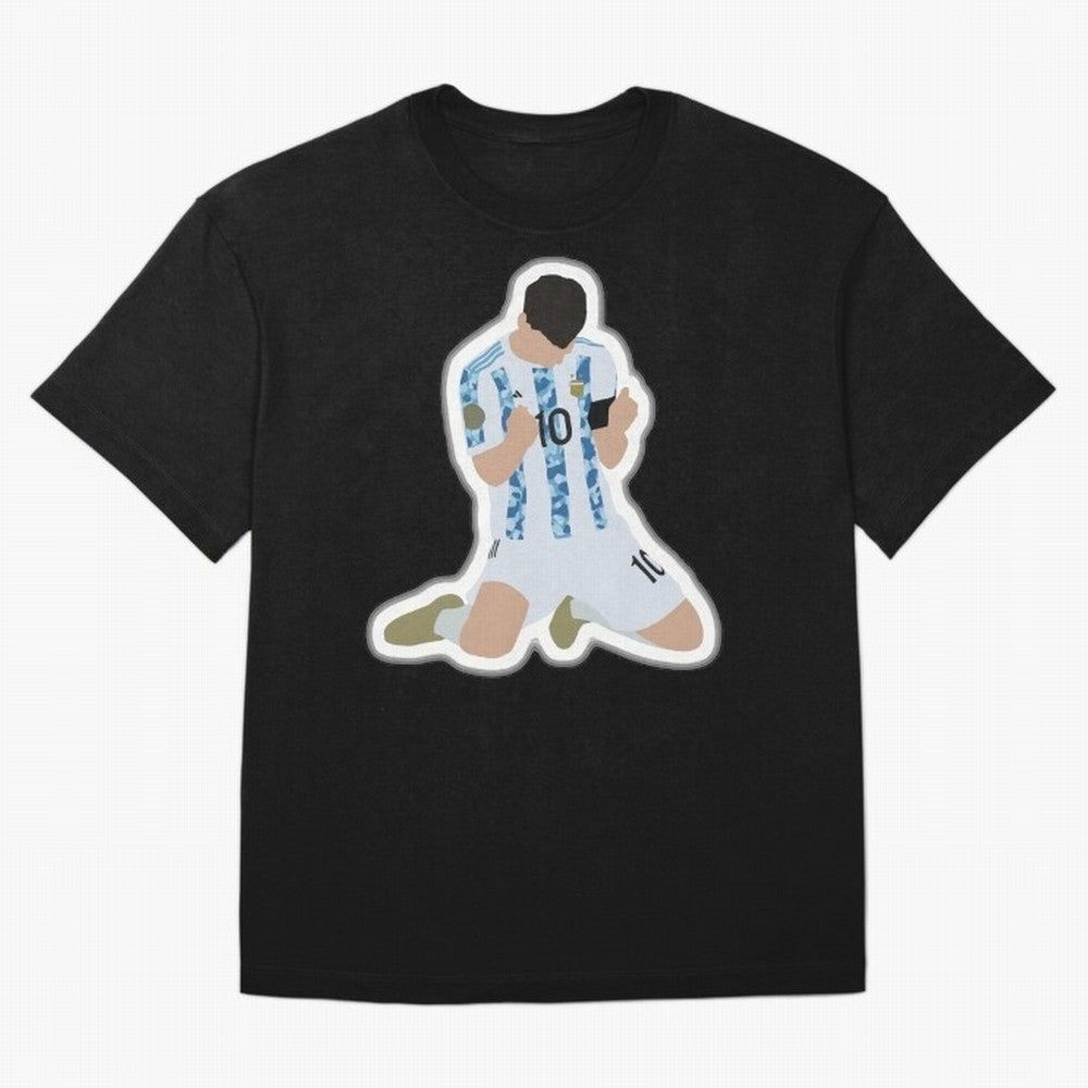 Messi Pop Art Portrait Classic T-Shirt Bring World Football Passion into Global Football Passion for FIFA World Cup 2026, Highlighting Cristiano Ronaldo, Spain and Netherlands, Game Day Rituals, Football Legends, Country Pride and the Road to the