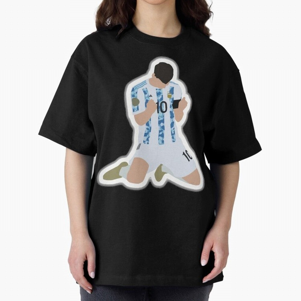 Messi Pop Art Portrait Classic T-Shirt Bring World Football Passion into Global Football Passion for FIFA World Cup 2026, Highlighting Cristiano Ronaldo, Spain and Netherlands, Game Day Rituals, Football Legends, Country Pride and the Road to the