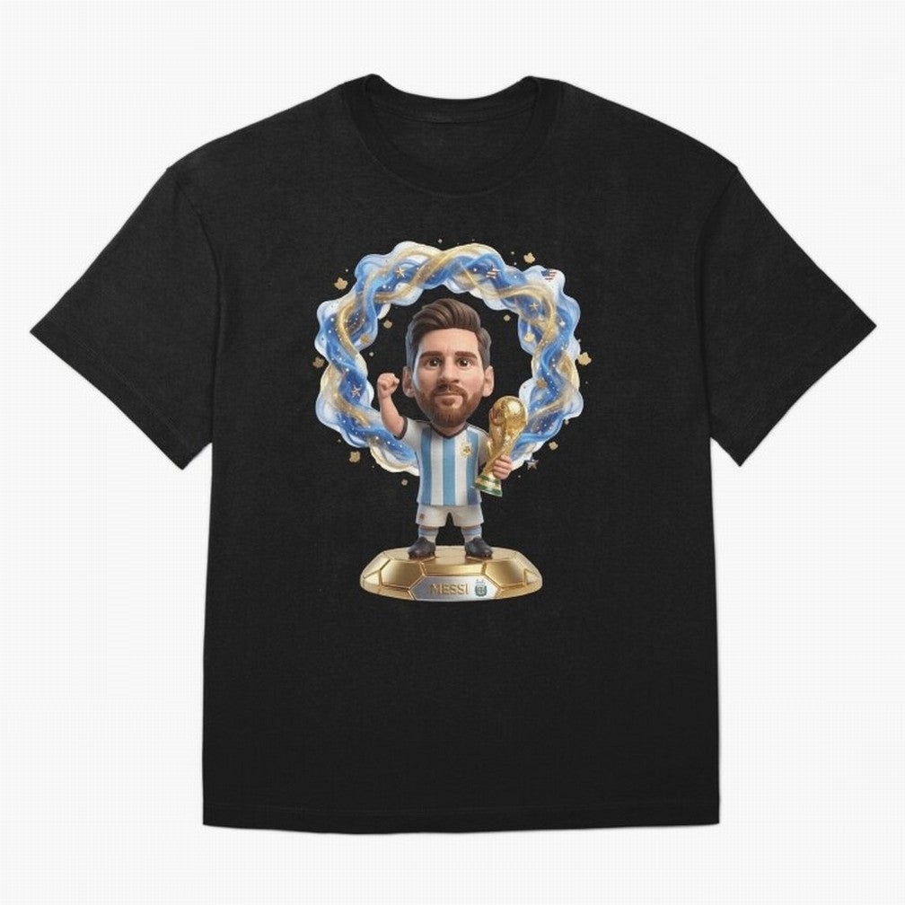 Messi Argentina 2026 - Legend Soccer Chibi 3D Classic T-Shirt Join the Countdown to Match Day Hype around FIFA World Cup 2026, Mbappe and Neymar, Brazil, Portugal and Argentina, Soccer Culture, Superstar Moments, National Team Dreams and