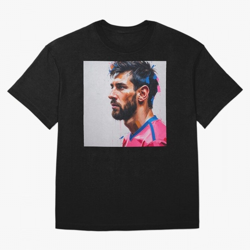Vibrant Artistic Portrait of Lionel Messi (GOAT) - Digital painting (Version 5) Classic T-Shirt Show Your Love for the FIFA World Cup 2026 USA Canada Mexico Journey through Messi Highlights, England Pride, Classic Soccer Heritage, Championship