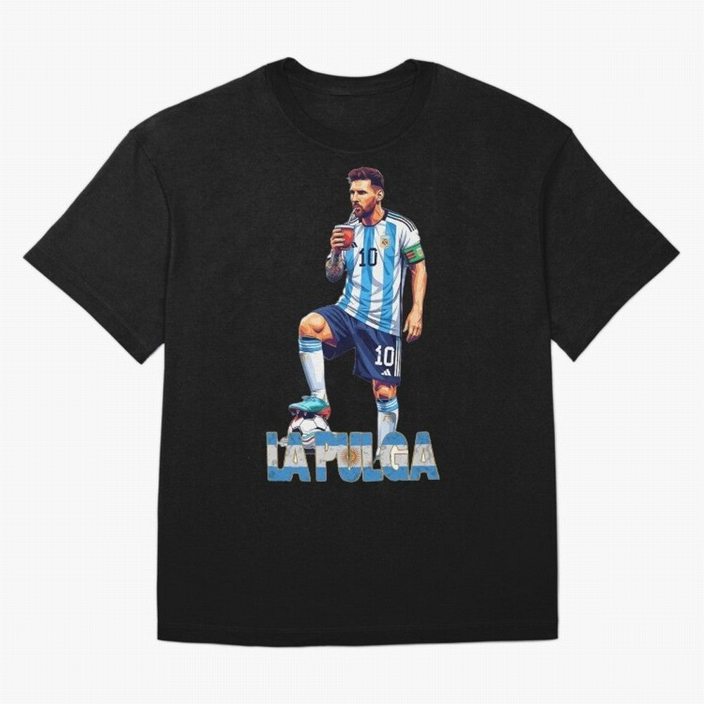 Messi Pop Art Portrait Classic T-Shirt Elevate FIFA World Cup 2026 Group Stage Celebrating Cristiano Ronaldo, Argentina and Brazil Energy, Supporter Pride, Iconic Celebrations, Legendary Names and Global Match Day Energy; Great for Watch Parties,