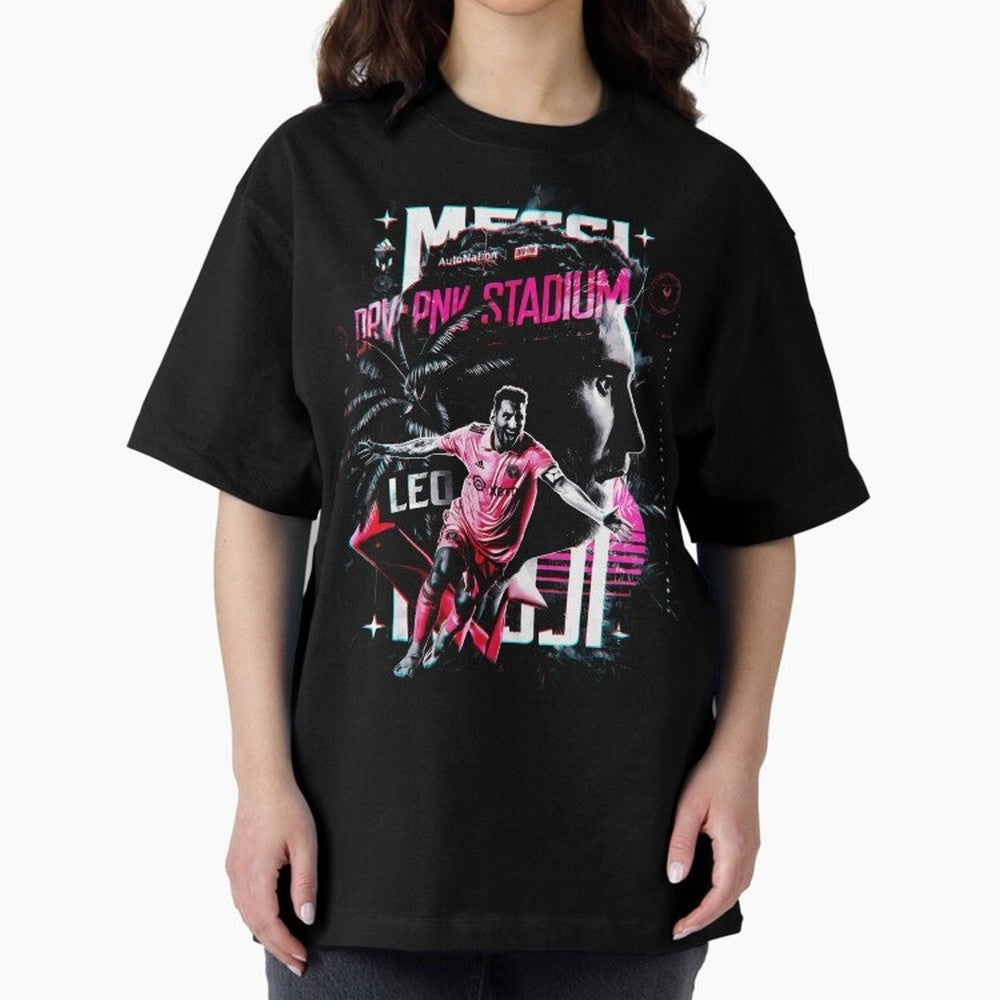 Messi The GOAT Oversized T-Shirt Bring International Match Energy to FIFA World Cup 2026 Group Stage Inspired by Messi, Brazil Energy, Championship Spirit, Famous Goals, Roaring Crowds and International Football Unity; Great for Watch Parties,