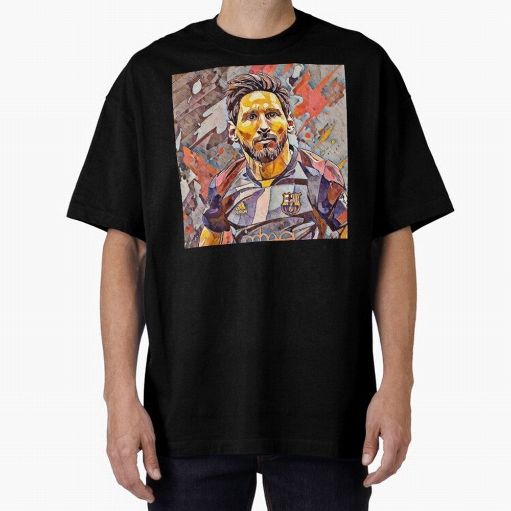 Messi Pop Art Portrait Classic T-Shirt Celebrate Football Dreams Across Global Football Passion for FIFA World Cup 2026 USA Canada Mexico, Filled with Messi, Neymar and Mbappe, Germany, Football Festival Excitement, Trophy Ambitions, Country