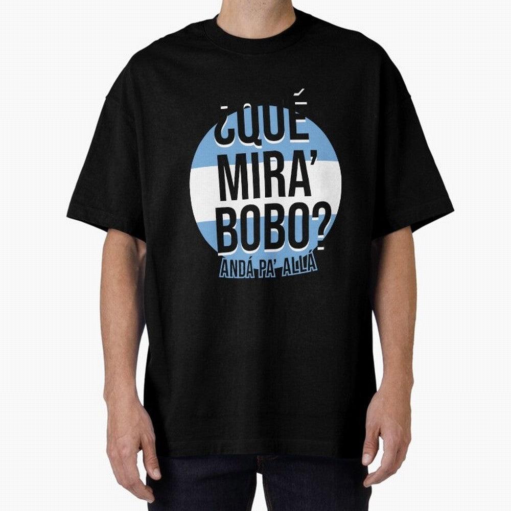 Messi - What do you look silly? Go over there - Lionel Messi shirt meme v3 Oversized T-Shirt Bring Legendary Rivalry Energy to FIFA World Cup 2026 Celebrating Messi and Cristiano Ronaldo, Spain and Netherlands Energy, Retro Football Energy, Iconic