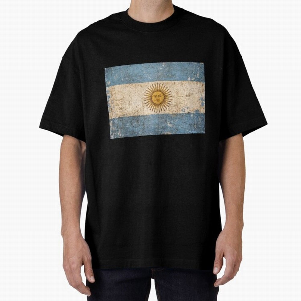 Vintage Argentina Flag Soccer Fan Design Classic T-Shirt Follow Every Goal of Global Football Passion for FIFA World Cup 2026 USA Canada Mexico, Inspired by Neymar, Haaland and Cristiano Ronaldo, England, Worldwide Fan Energy, Dramatic Goals,