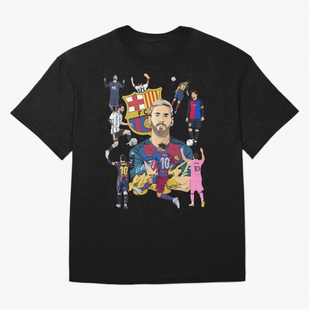 Messi Pop Art Portrait Classic T-Shirt Capture Stadium Memories from the FIFA World Cup 2026 Group Stage Journey through Messi, Neymar and Mbappe Highlights, Argentina Pride, Champion Mindset, Group Stage Buzz, Knockout Tension and Passionate Fan