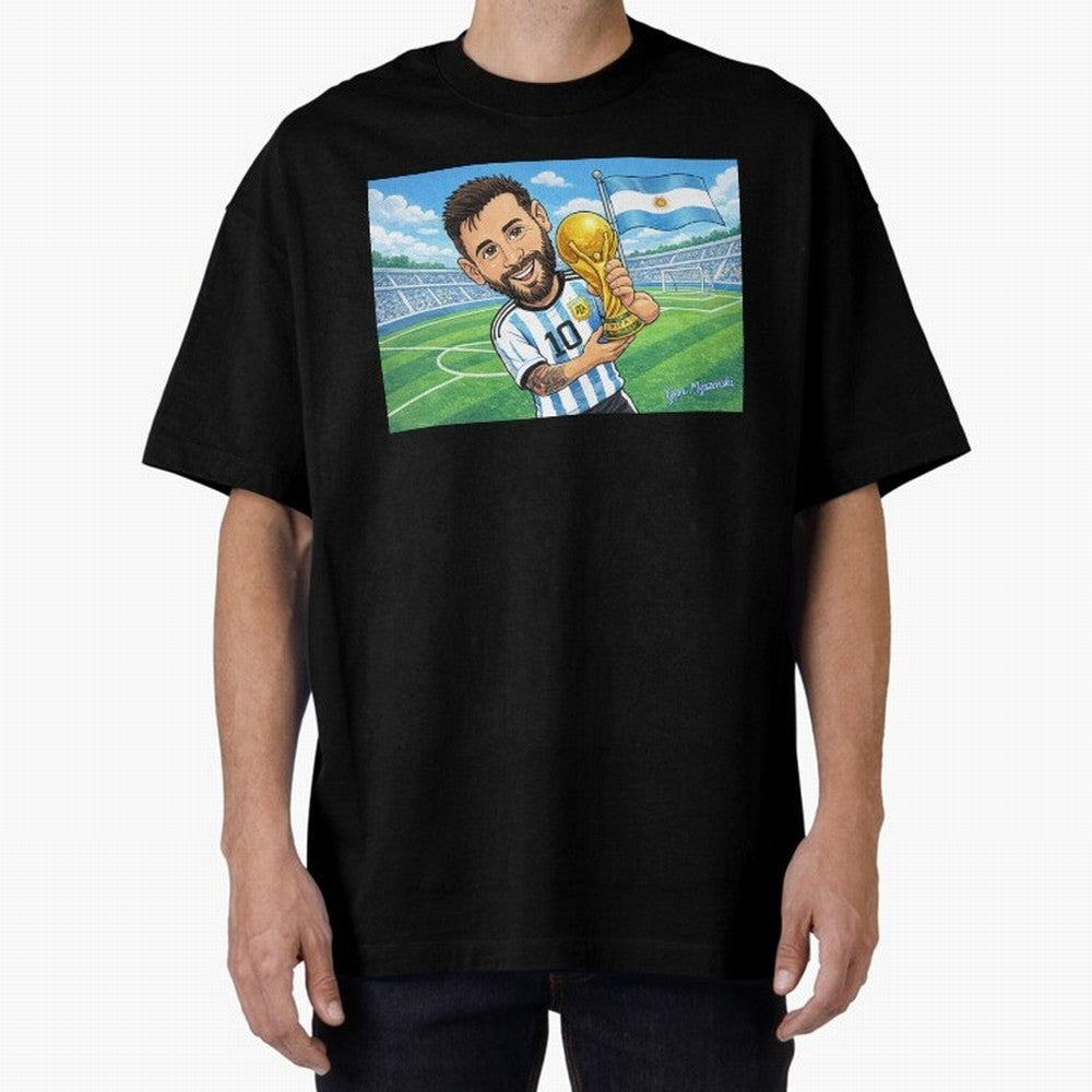 Lionel Messi Argentina World Cup 2022 Classic T-Shirt Celebrate Golden Goal Energy in FIFA World Cup 2026 Group Stage Driven by Messi, Neymar and Mbappe, England, France and Netherlands Energy, Stadium Memories, Football Loyalty, International
