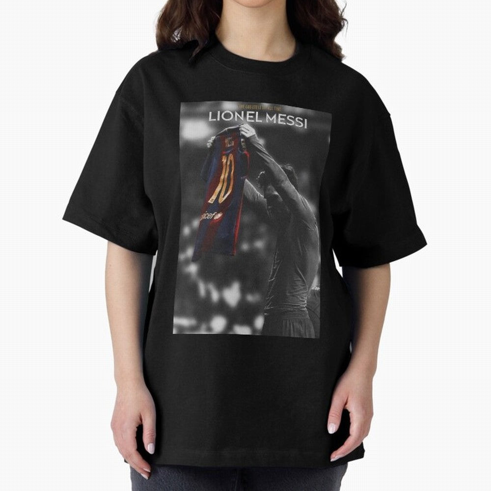 Lionel Messi GOAT Boxy T-Shirt Feel International Energy from FIFA World Cup 2026 Centered on CR7, Brazil Energy, Stadium Chants, National Pride, Trophy Dreams and Unforgettable Football Memories; Perfect for People Who Love Argentina, Brazil,