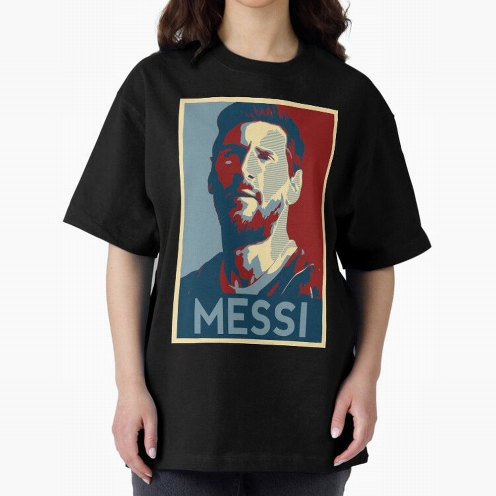 Lionel Messi Oversized T-Shirt Capture Stadium Memories from Global Football Passion for FIFA World Cup 2026, Inspired by Cristiano Ronaldo, Haaland and CR7, Argentina and Brazil, Tournament Hype, Historic Matchups, Family Viewing Parties and