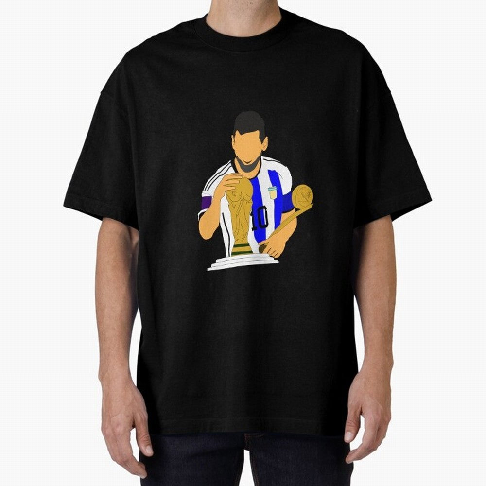 lionel messi Oversized T-Shirt Carry the Colors and Pride of Global Football Passion for FIFA World Cup 2026, with Messi, Spain and Netherlands, Tournament Hype, Historic Matchups, Family Viewing Parties and Global Sports Pride; Ideal for Football