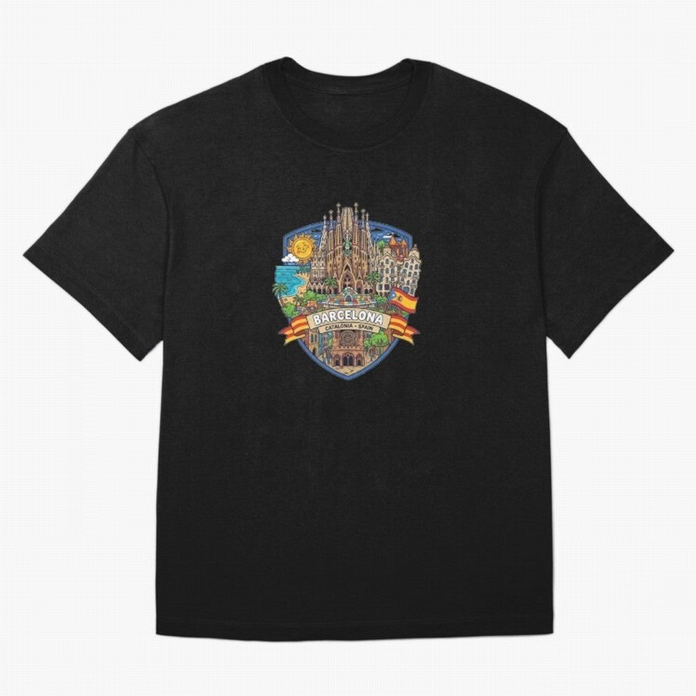 BARCELONA Classic T-Shirt Carry National Pride through the FIFA World Cup 2026 Journey through Mbappe and Neymar Highlights, England Pride, Champion Mindset, Group Stage Buzz, Knockout Tension and Passionate Fan Culture; Ideal for Fans Who Follow